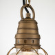Lanterna piccola da esterni con catena a 1 luce dal design industrial