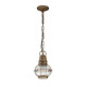 Lanterna piccola da esterni con catena a 1 luce dal design industrial
