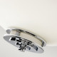 Plafoniera da soffitto in acciaio rotonda moderna diffusore in vetro a 3 luci