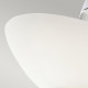 Plafoniera da soffitto in acciaio rotonda moderna diffusore in vetro a 3 luci