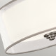 Plafoniera da soffitto rustica grande con diffusore in vetro opalino e lino
