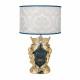 Lampada da tavolo in stile moderno con testa di moro maschile