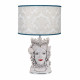 Lampada da tavolo in stile moderno con testa di moro femminile