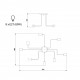 Lampada da soffitto con otto lampadine in stile moderno struttura in metallo