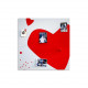 Lavagna magnetica con freccette magnetiche per attaccare le foto "HEART"