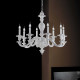 Lampadario moderno in legno in stile classico 8 luci
