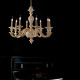 Lampadario moderno in legno in stile classico 8 luci