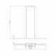 Lampada a sospensione con diffusore lineare a led dal design moderno ed elegante