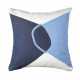 Cuscino in cotone quadrato con ricami 45x45