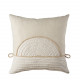 Cuscino quadrato con ricami in cotone 45x45