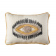 Cuscino rettangolare in cotone con ricami 30x45