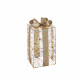 Decorazione natalizia pacco regalo piccolo con 40 led