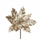 Fiore artificiale stella di natale oro