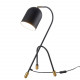 Lampada da tavolo con struttura e paralume in metallo