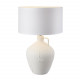 Lampada da tavolo moderna con base in ceramica e diffusore in tessuto