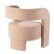 Poltrona con bracciloli struttura in legno e rivestimento in tessuto