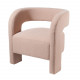 Poltrona con bracciloli struttura in legno e rivestimento in tessuto
