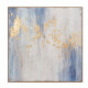 Quadro astratto acrilico su tela con applicazione foglia oro con cornice 100x100