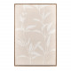 Quadro moderno floreale stucco su tela di lino con cornice 80x120