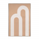 Quadro verticale astratto moderno a forme geometriche con cornice 80x120