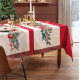 Runner antimacchia a tema natalizio 50x155