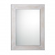 Specchio da parete rettangolare con cornice in legno