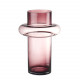 Vaso alto in vetro dal design moderno