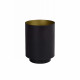 Abatjour con struttura in metallo cilindrica con diffusore dal design moderno