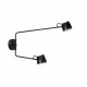 Applique a parete con doppio diffusore LED dimmerabile e orientabile