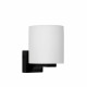 Applique con struttura in metallo con diffusore in vetro dal design moderno