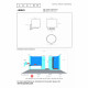 Applique con struttura in metallo con diffusore in vetro dal design moderno