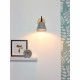 Applique con struttura in metallo e diffusore in cemento dal design moderno