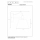 Applique con struttura in metallo e diffusore in cemento dal design moderno