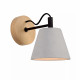 Applique con struttura in metallo e diffusore in cemento dal design moderno