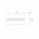 Applique da bagno a LED in metallo con diffusore in acrilico