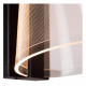 Applique da bagno a LED in metallo con diffusore in acrilico