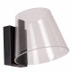 Applique da bagno a LED in metallo con diffusore in acrilico