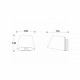 Applique da bagno a LED in metallo con diffusore in acrilico