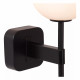 Applique da bagno in metallo con diffusore in vetro dal design moderno
