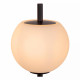 Applique da bagno in metallo con diffusore in vetro dal design moderno