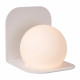 Applique da bagno in metallo con diffusore in vetro