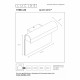 Applique da esterno a LED con struttura in alluminio dal design moderno