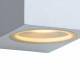 Applique da esterno a LED dimmerabile in metallo moderna con doppio diffusore