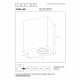 Applique da esterno a LED dimmerabile in metallo moderna con doppio diffusore