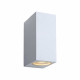 Applique da esterno a LED dimmerabile in metallo moderna con doppio diffusore
