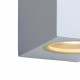 Applique da esterno a LED dimmerabile in metallo moderna con doppio diffusore