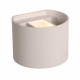 Applique da parete a led e struttura arrotondata in metallo dal design moderno