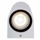 Applique da esterno con struttura in alluminio arrotondata dal design moderno