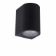 Applique da esterno con struttura in alluminio arrotondata dal design moderno