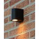 Applique da esterno con struttura in alluminio arrotondata dal design moderno